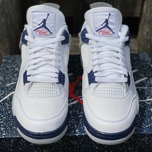 Nike Midnight Navy Air Jordan 4 Retro Blue White Gray DH6927-140 Men's FAST SHIP